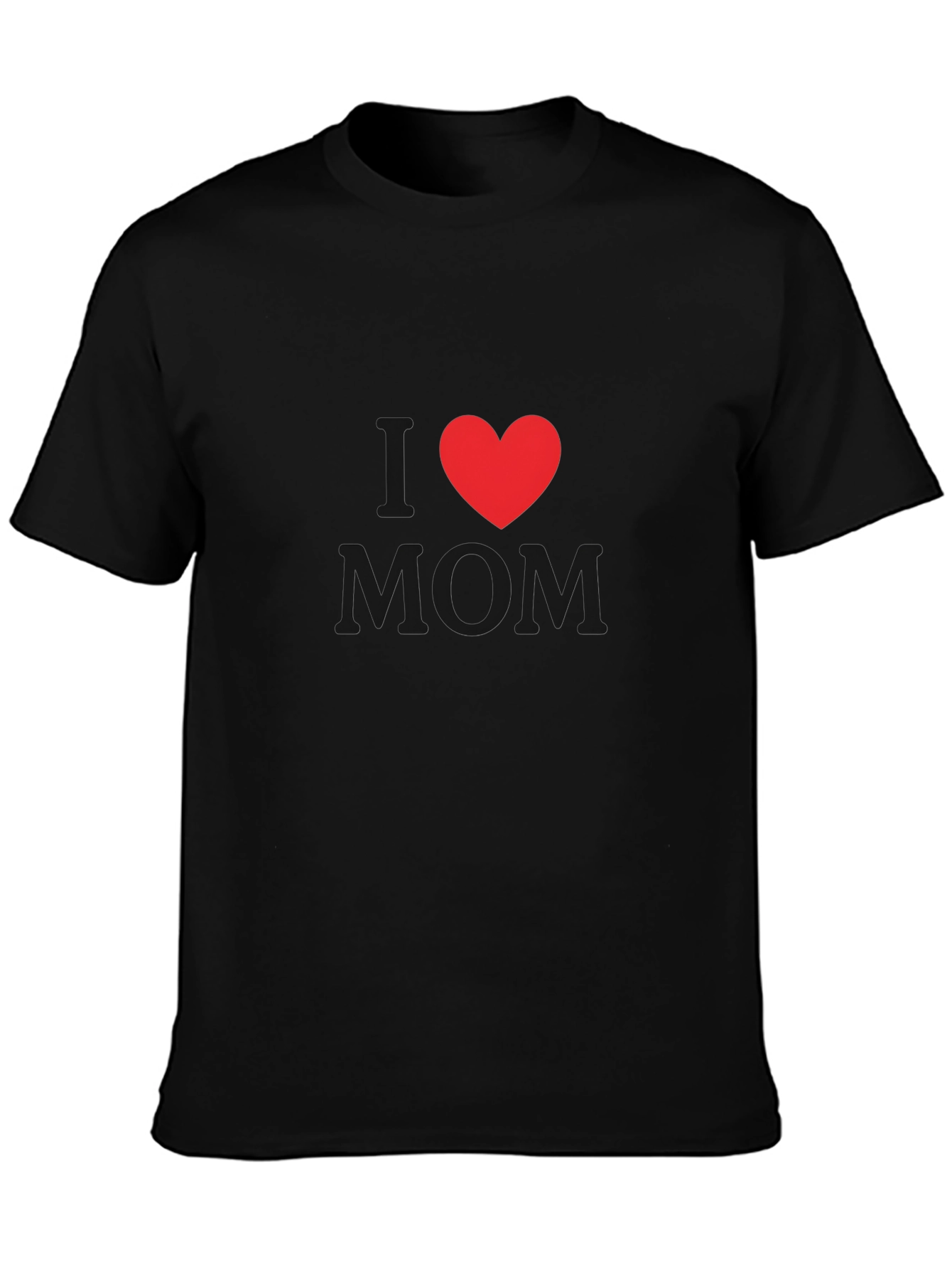I Heart Mom Black T-Shirt