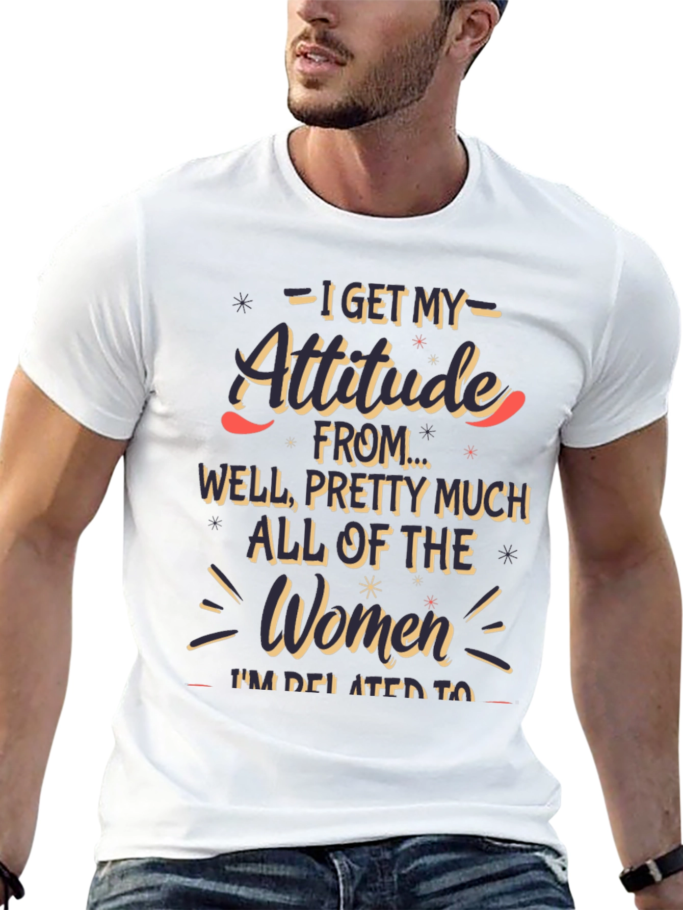 Attitude Funny Graphic T-Shirt