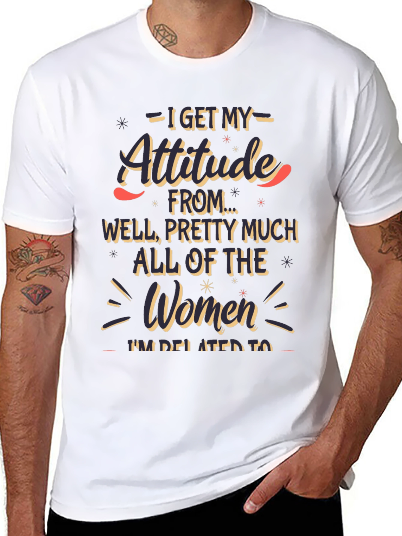 Attitude Funny Graphic T-Shirt
