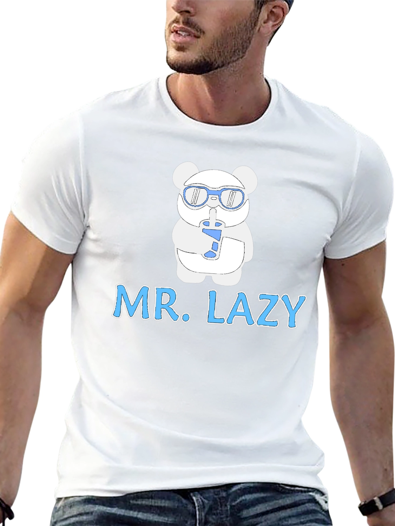 Mr. Lazy T-Shirt: Cool Panda Design