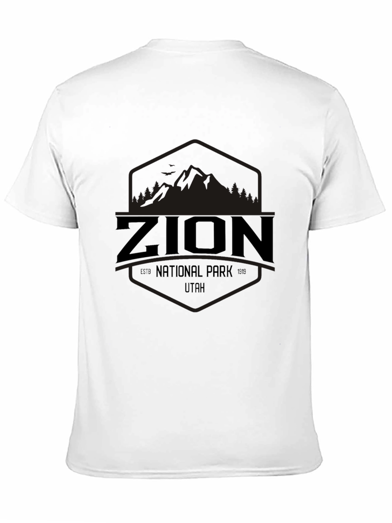 Zion National Park Utah Graphic Tee - Black