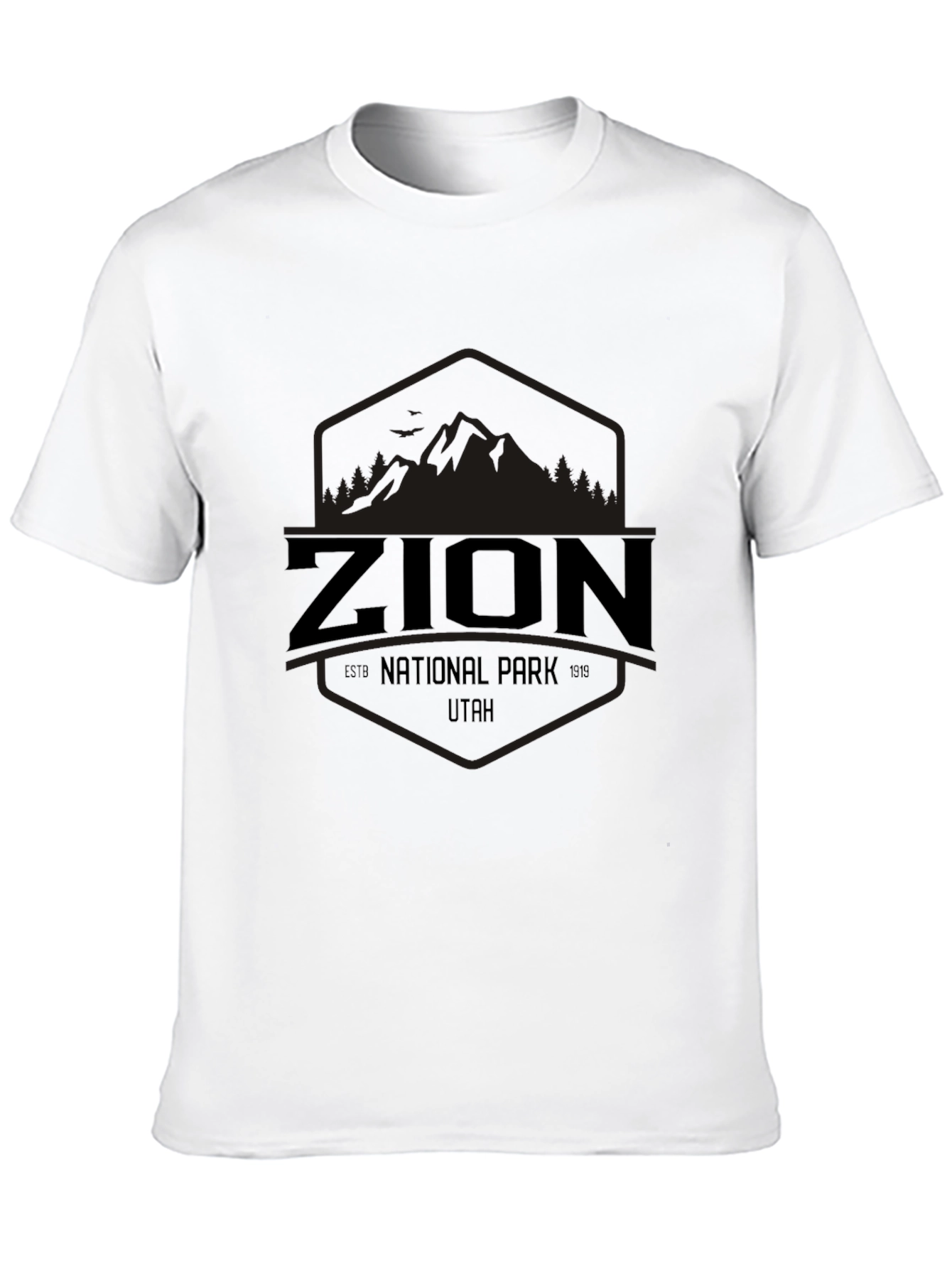 Zion National Park Utah Graphic Tee - Black
