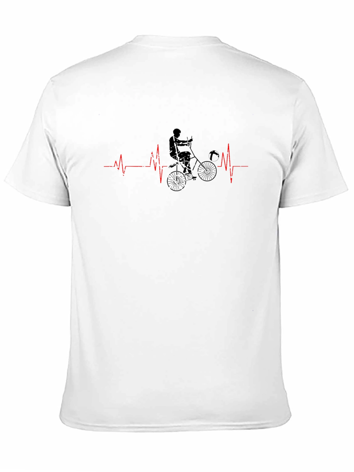 Cycling Heartbeat T-Shirt - Black