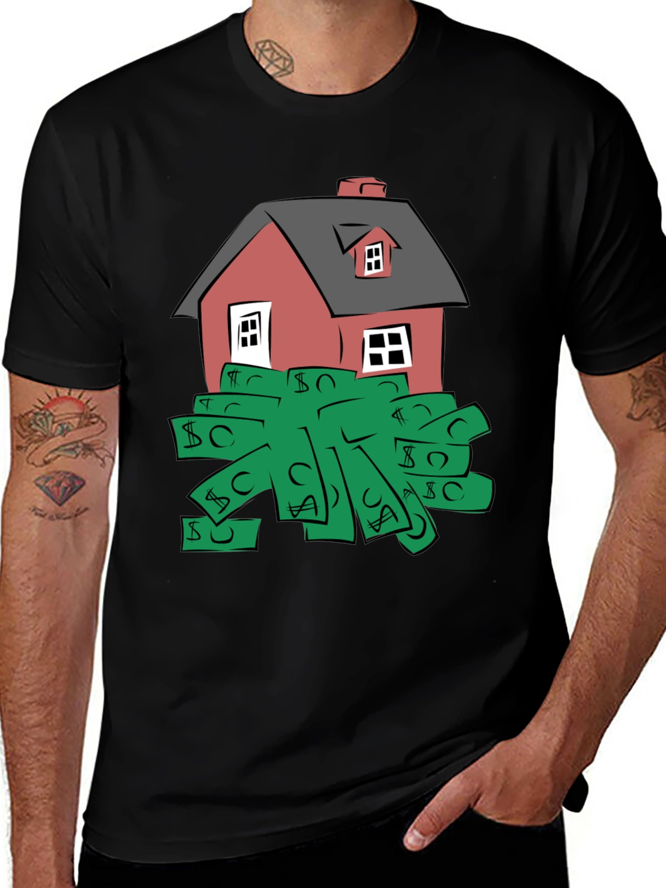 House Money Graphic Tee - Black