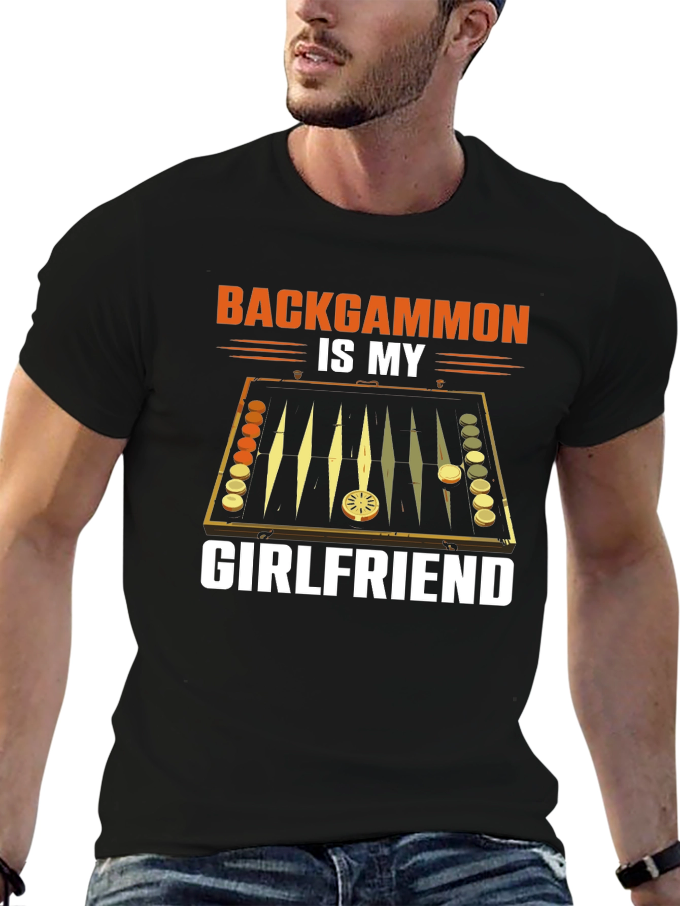 Backgammon is My Girlfriend Graphic T-Shirt