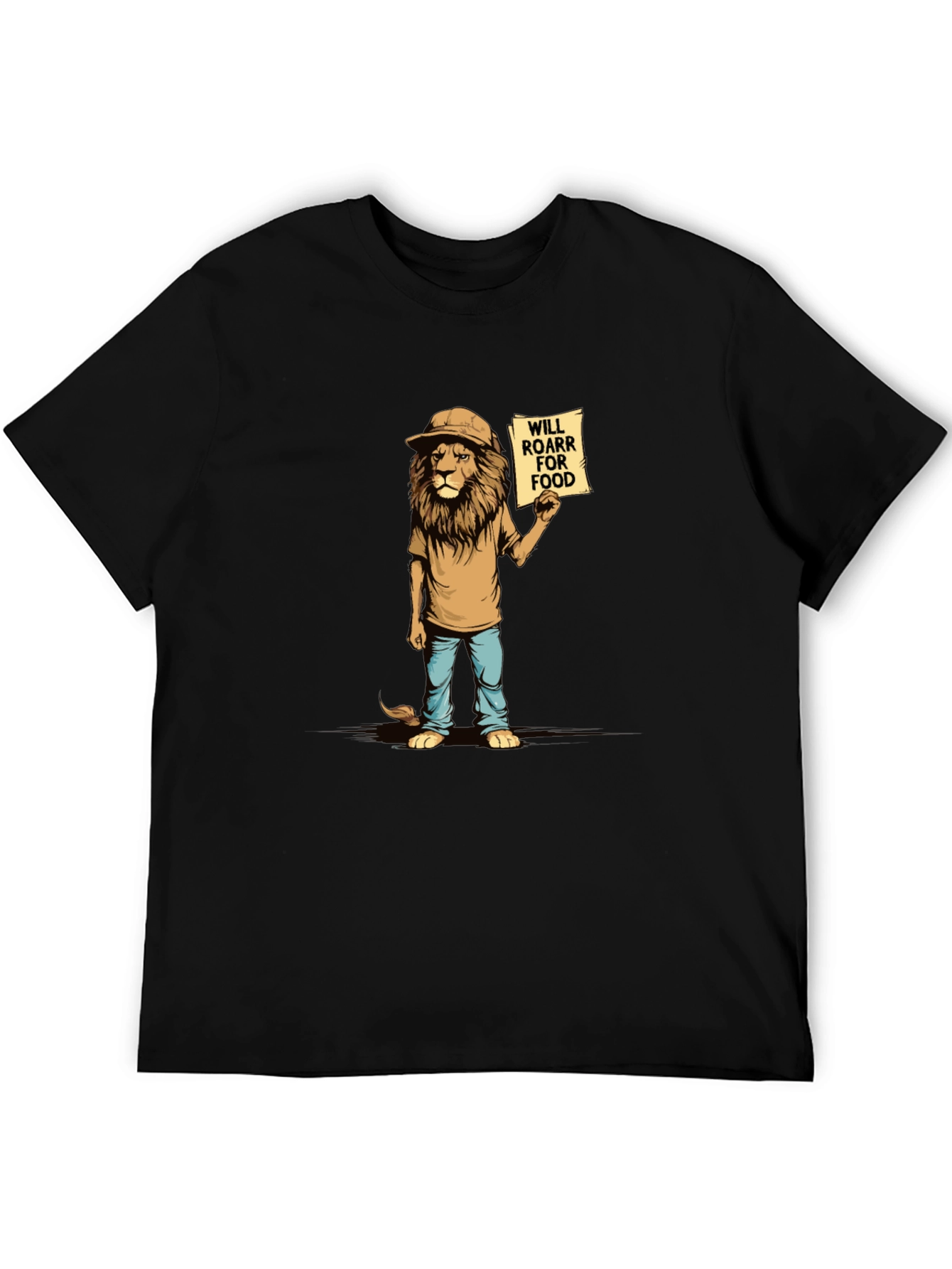 Funny Lion Will Roar For Food T-Shirt