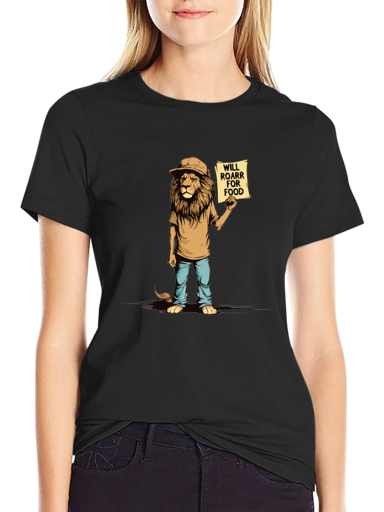 Funny Lion Will Roar For Food T-Shirt