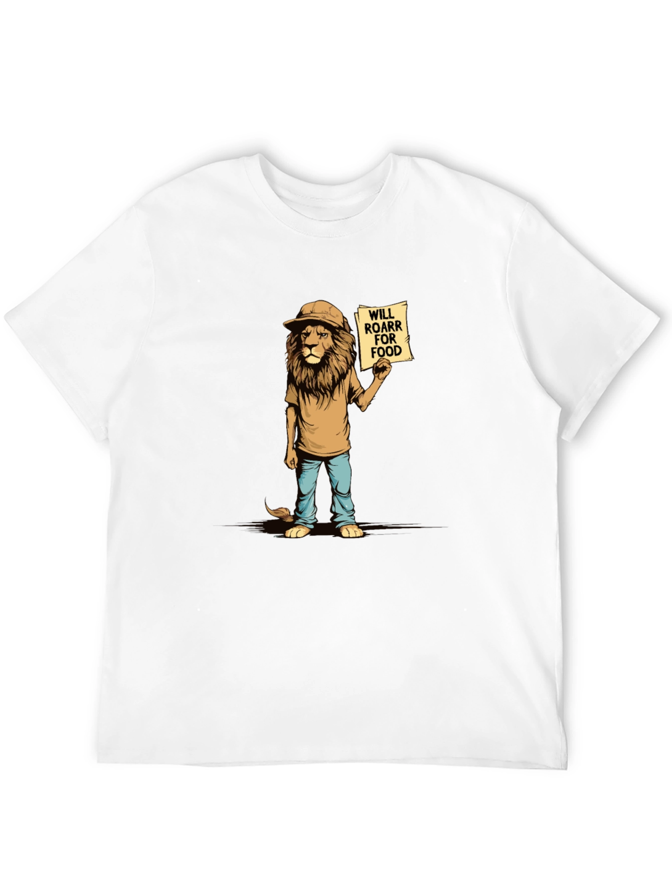 Funny Lion Will Roar For Food T-Shirt