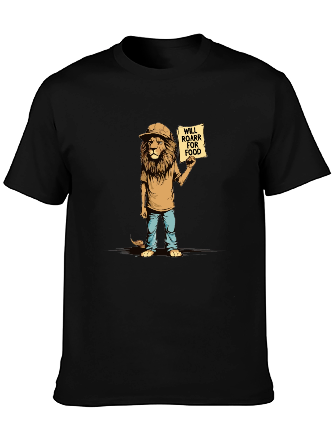 Funny Lion Will Roar For Food T-Shirt