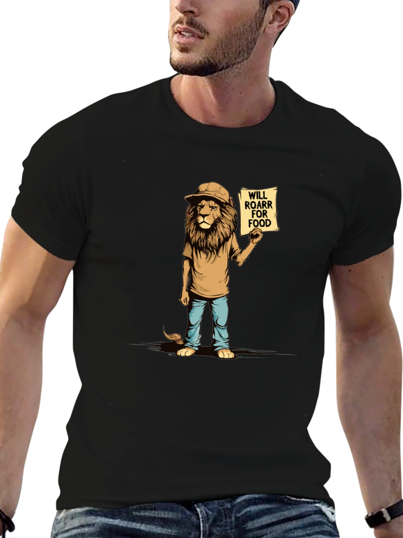 Funny Lion Will Roar For Food T-Shirt