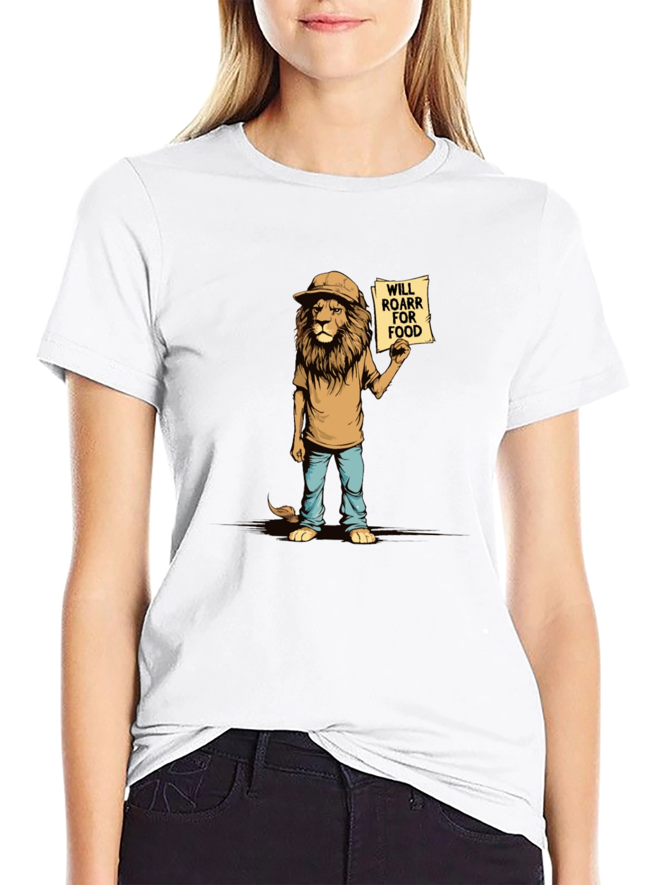 Funny Lion Will Roar For Food T-Shirt