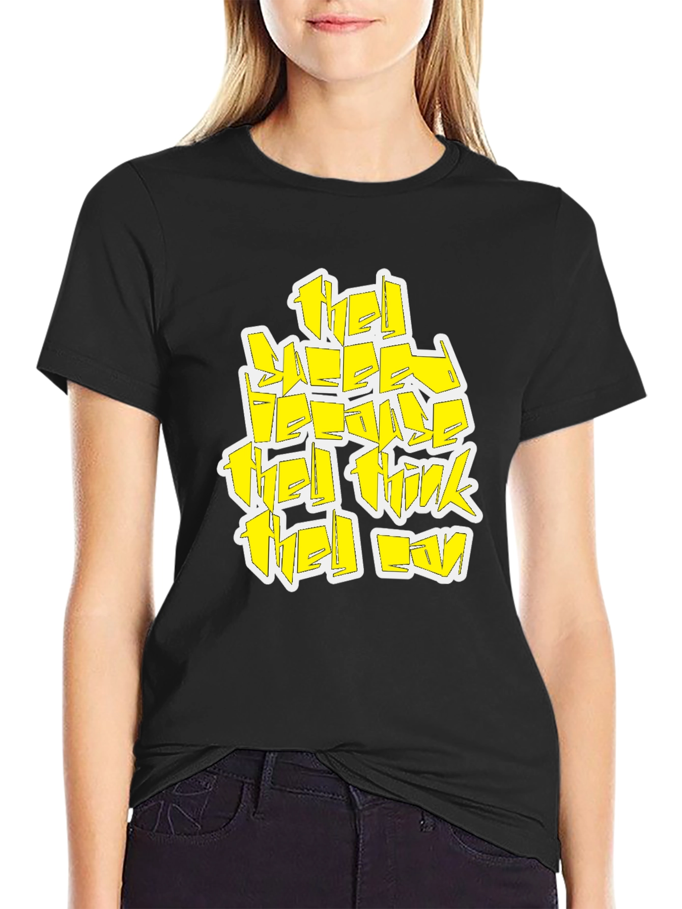 Thel Sleeper T-Shirt Black Cotton Graphic Tee
