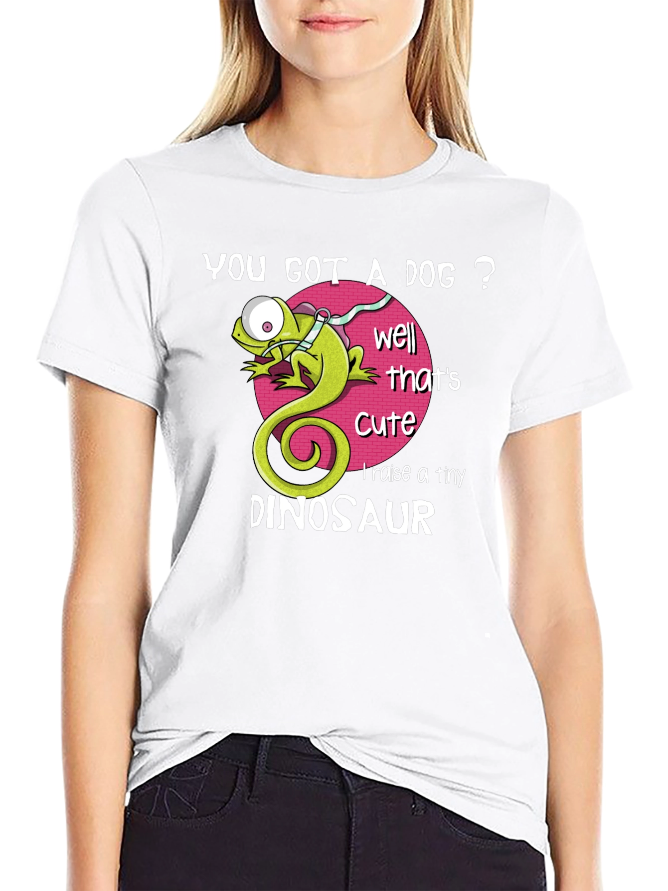 Funny Tiny Dinosaur Graphic T-Shirt