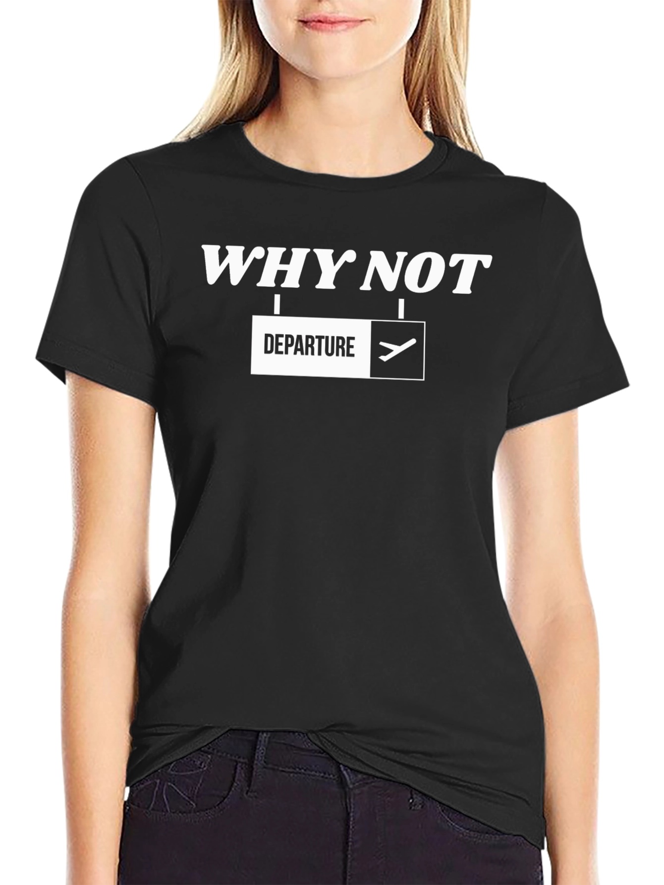 Why Not Departure T-Shirt - Black