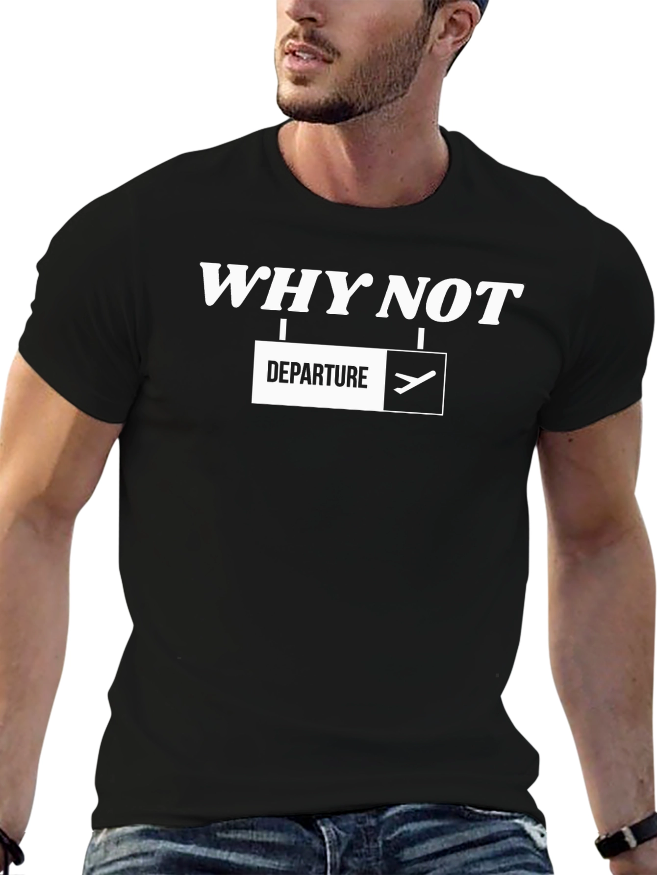 Why Not Departure T-Shirt - Black