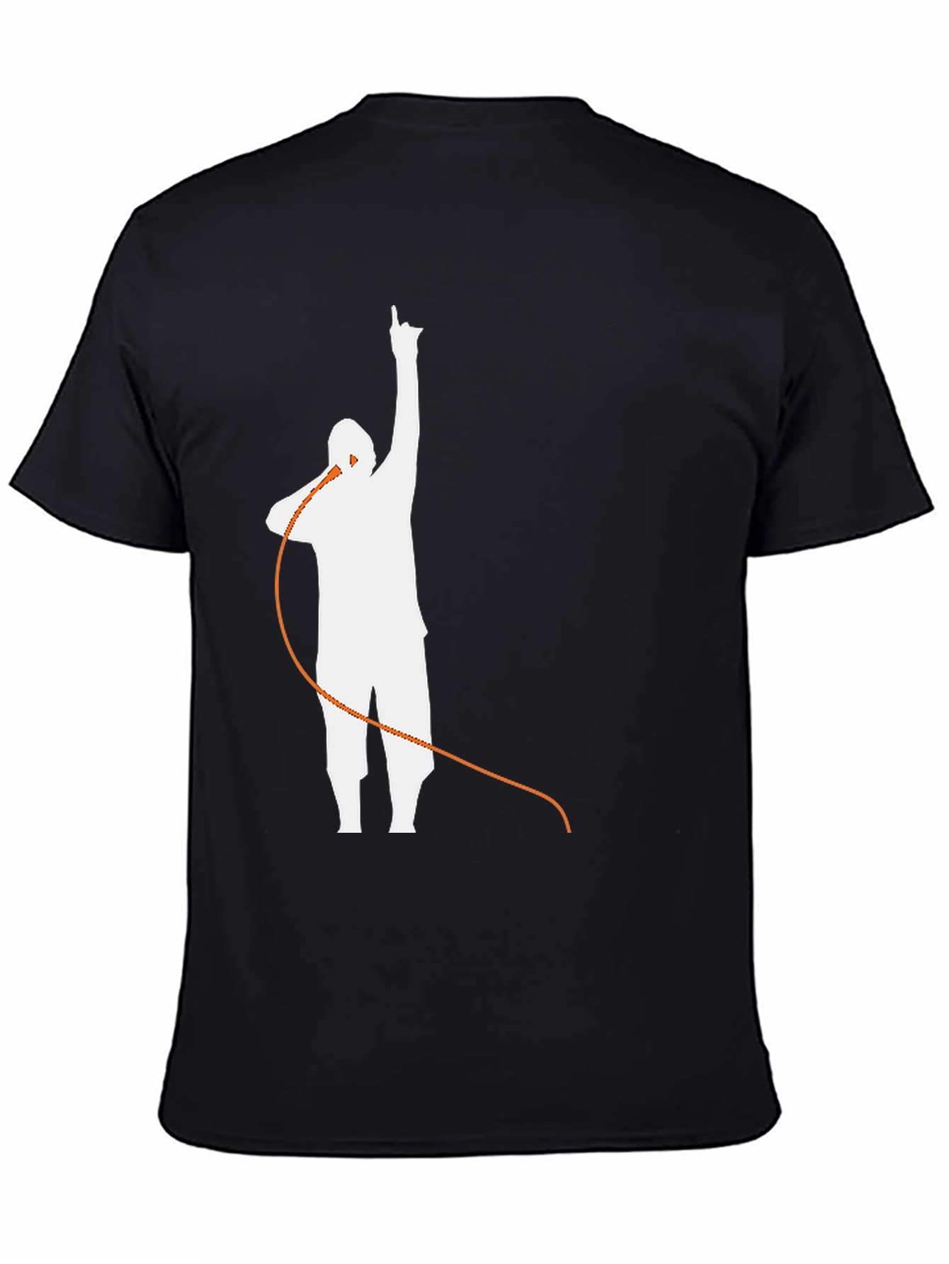 Retro Music Silhouette Graphic Tee