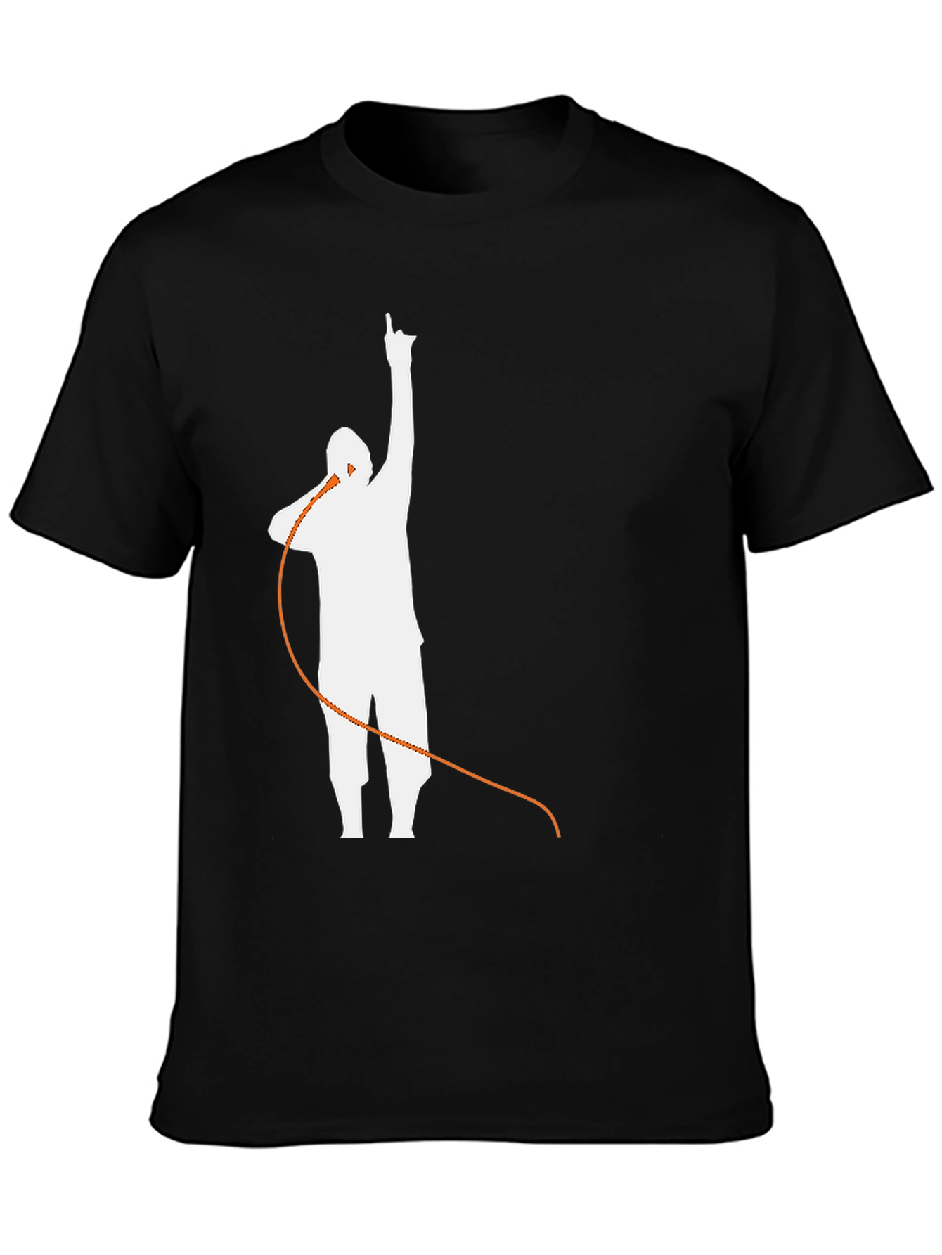 Retro Music Silhouette Graphic Tee