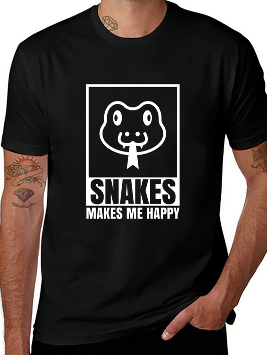 Snakes Make Me Happy T-Shirt