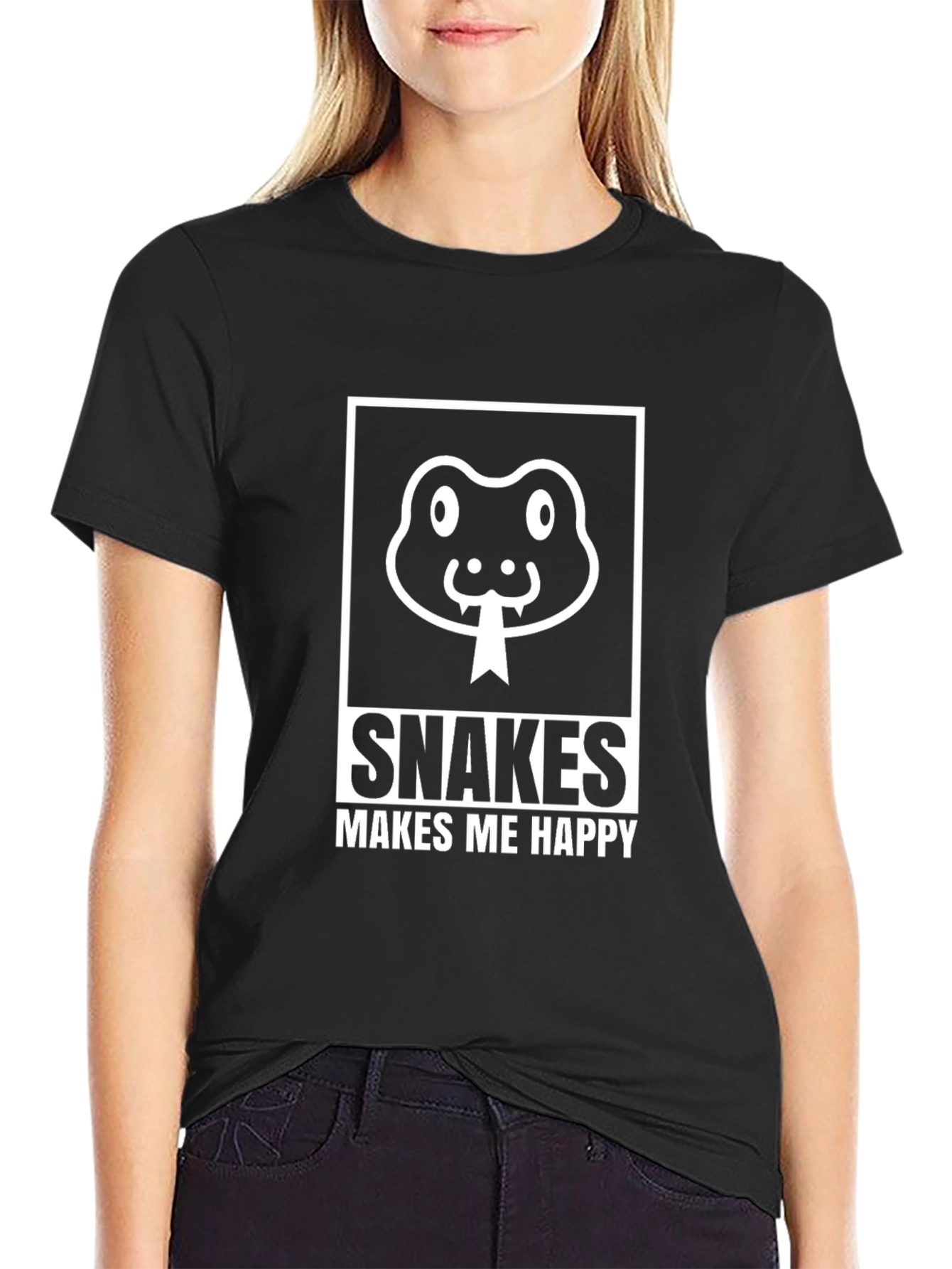 Snakes Make Me Happy T-Shirt