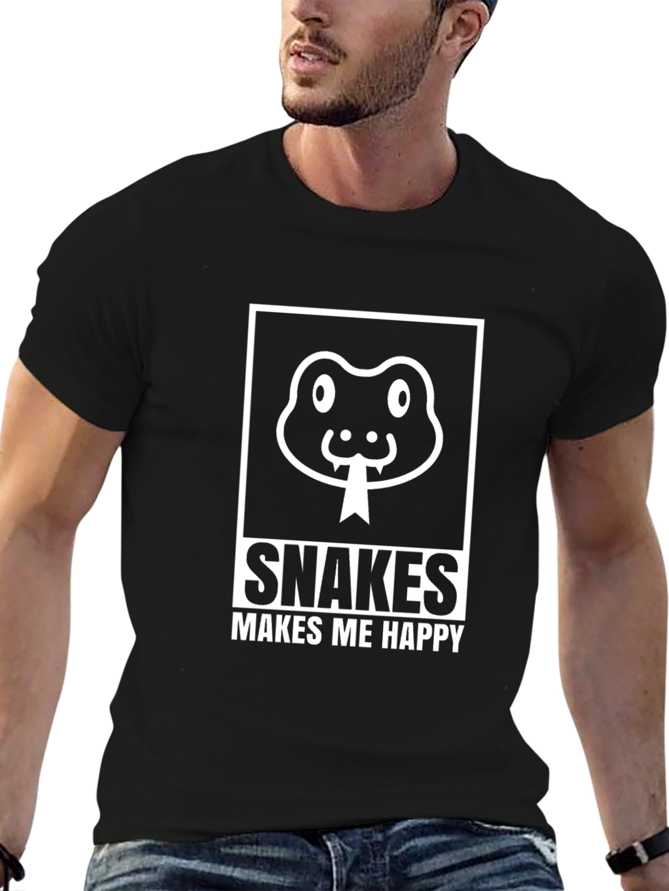 Snakes Make Me Happy T-Shirt