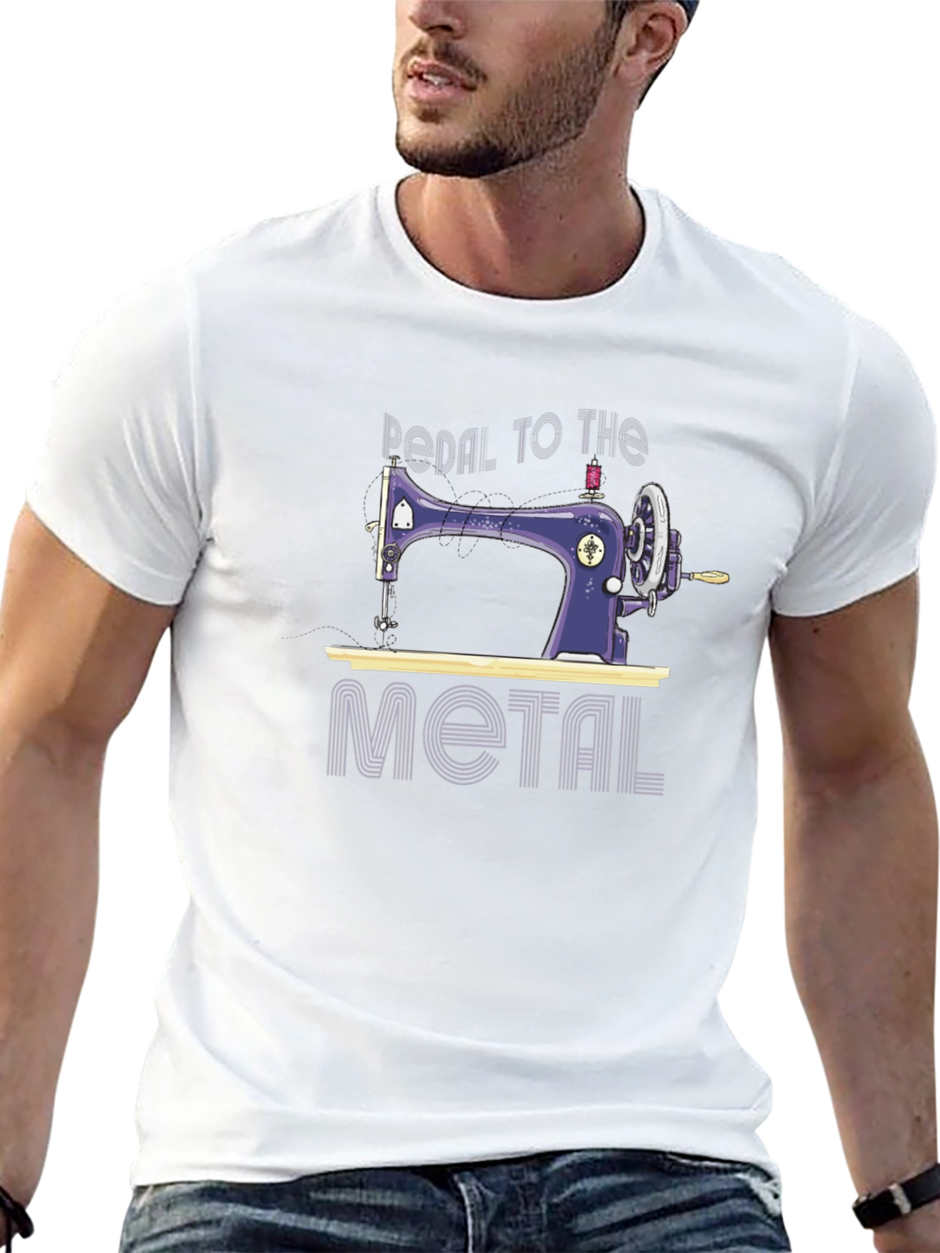 Pedal to the Metal Sewing Machine T-Shirt