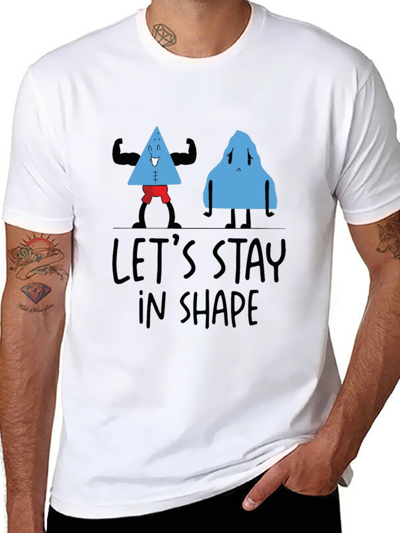 Lets Stay In Shape Black T-Shirt