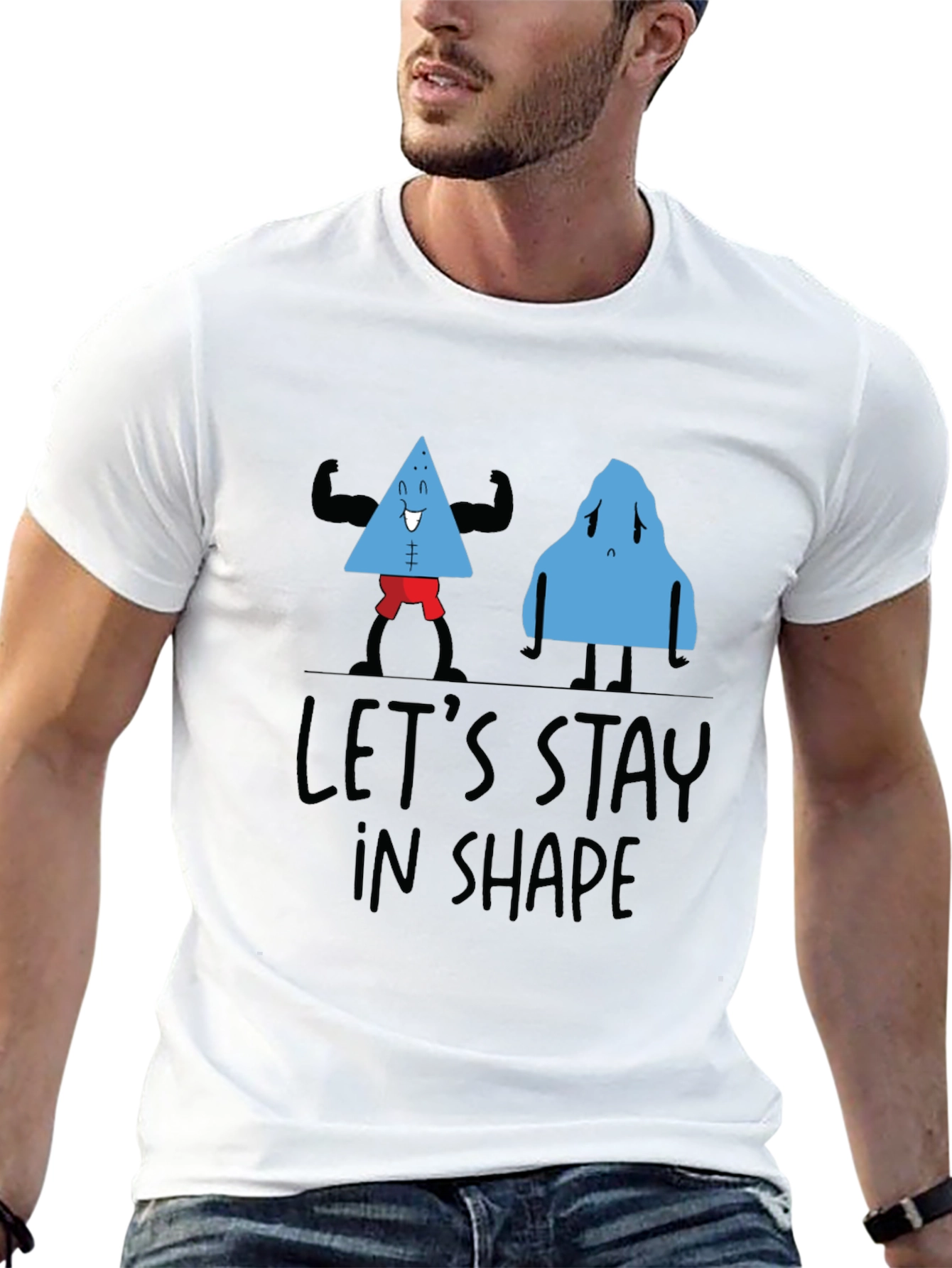 Lets Stay In Shape Black T-Shirt