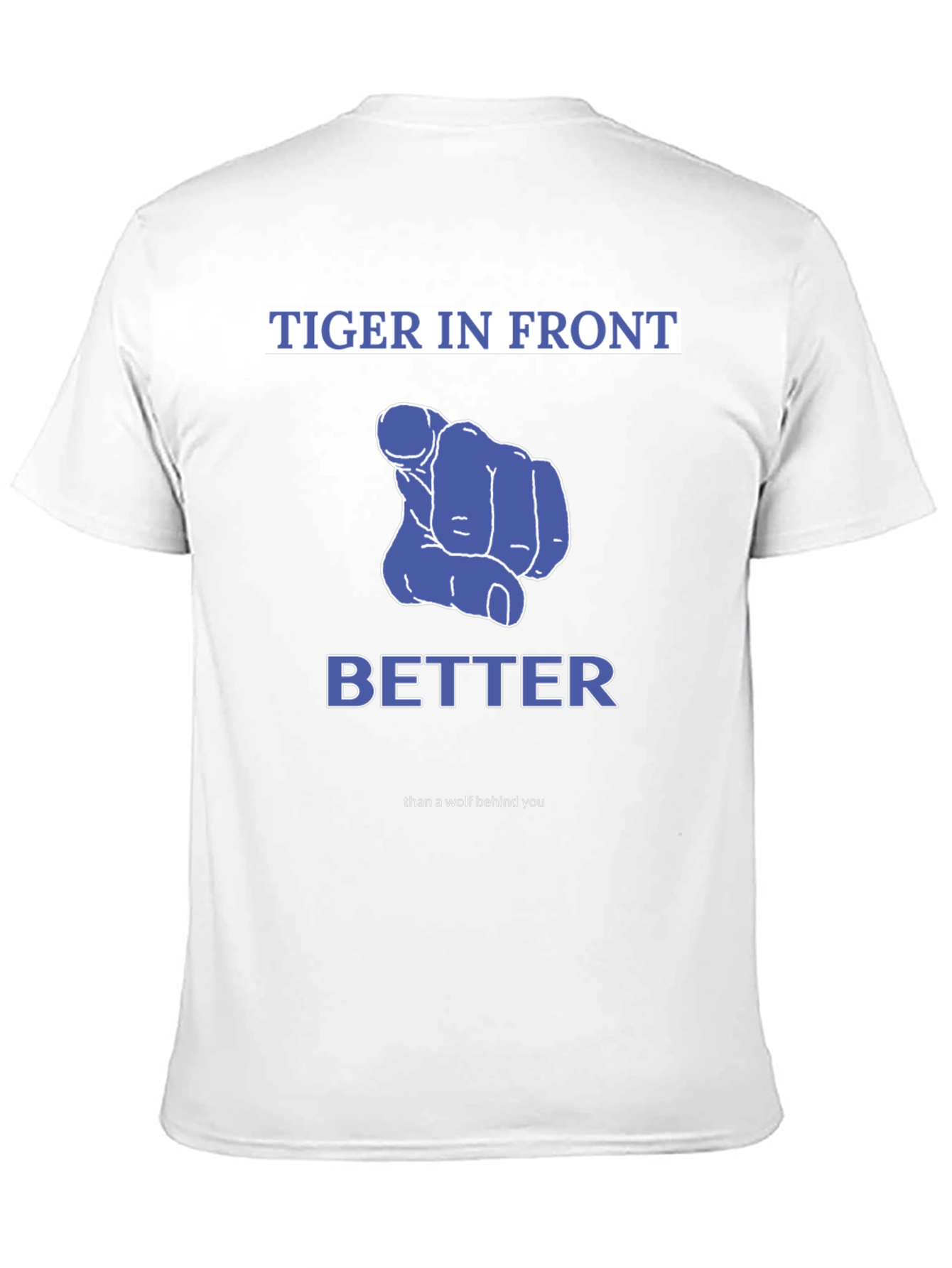Tiger In Front T-Shirt - Mens Fashion Tee