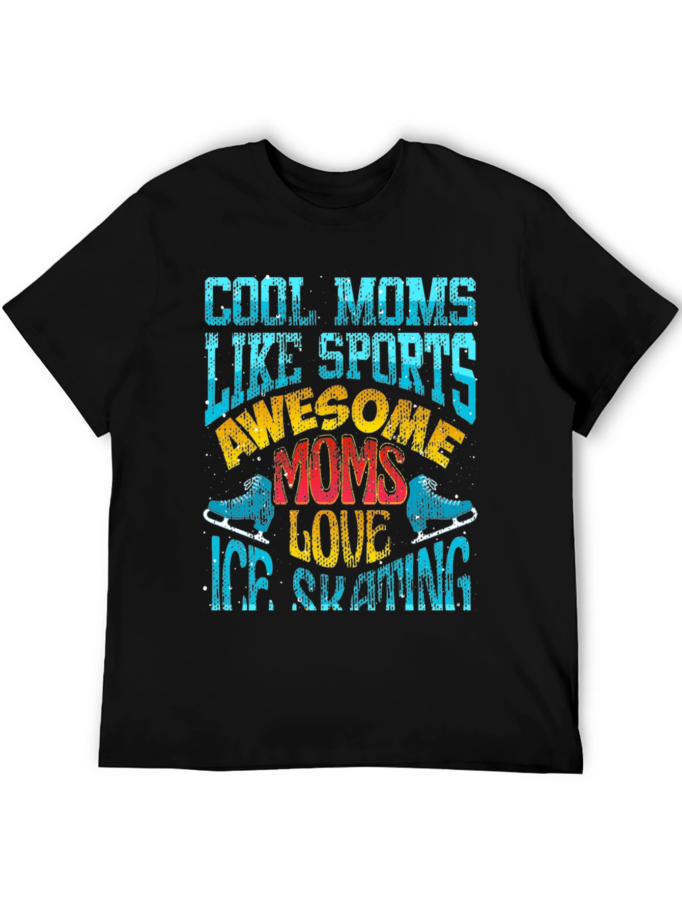 Cool Moms Ice Skating Graphic Tee