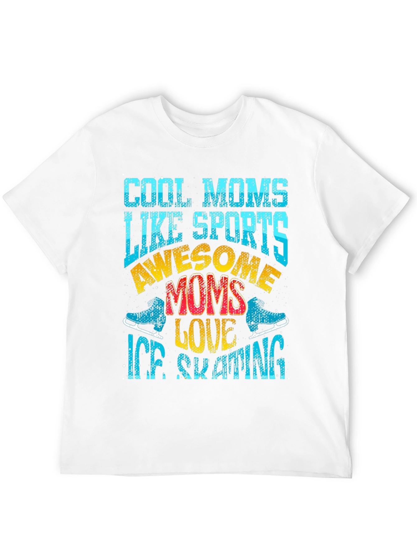 Cool Moms Ice Skating Graphic Tee