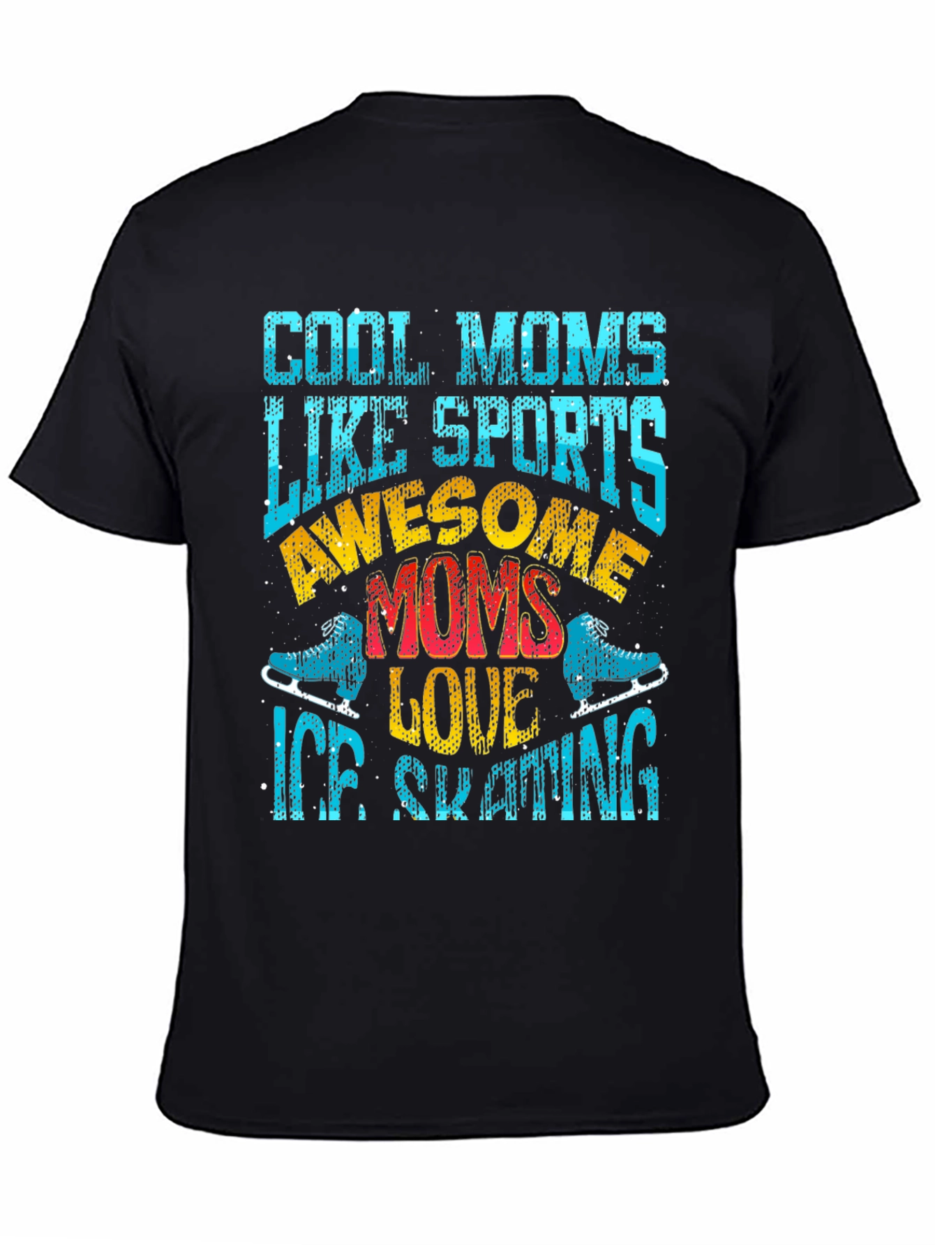 Cool Moms Ice Skating Graphic Tee