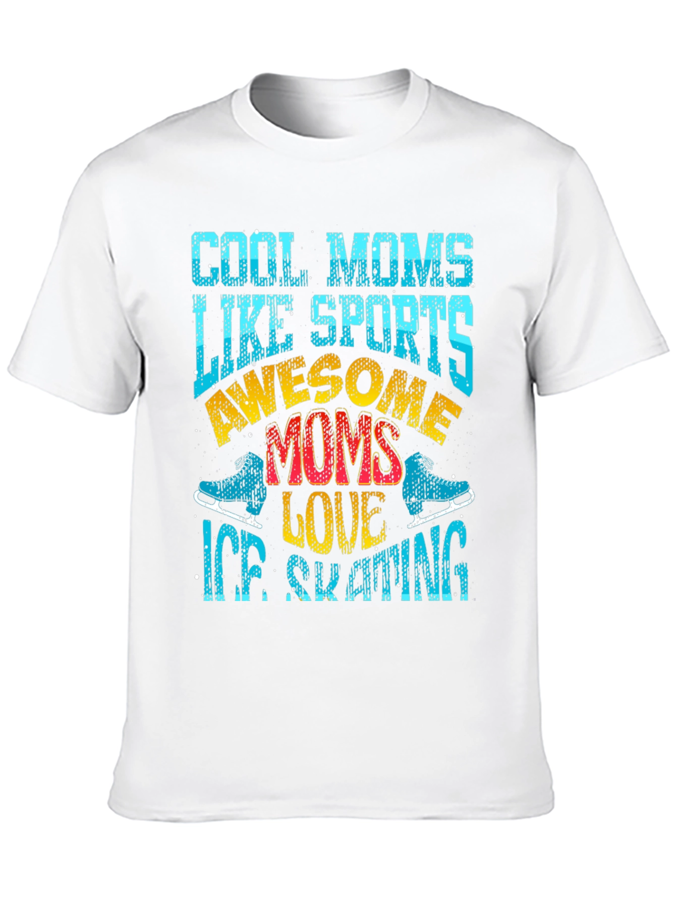 Cool Moms Ice Skating Graphic Tee