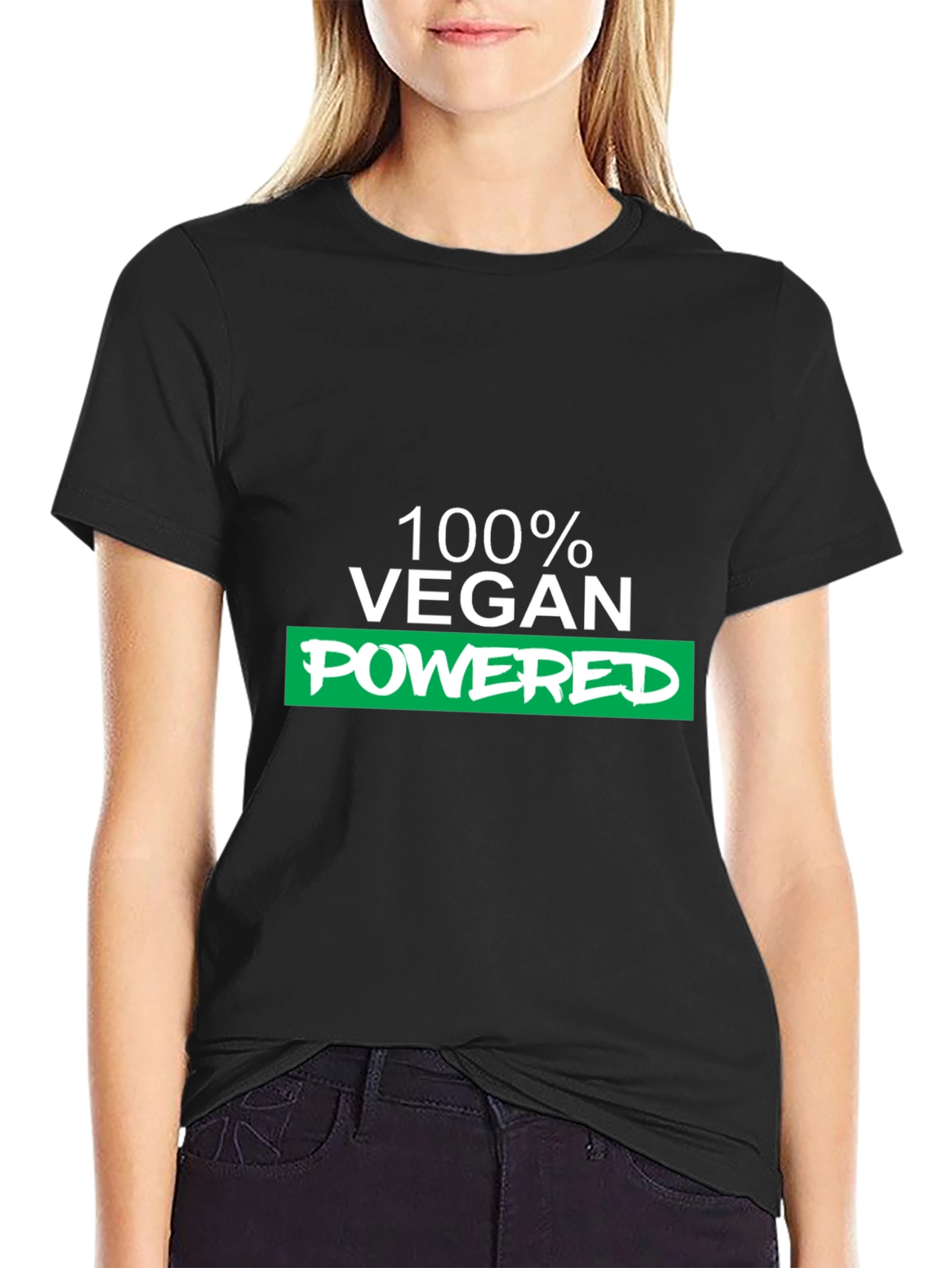 Vegan Powered Graphic Tee - Black