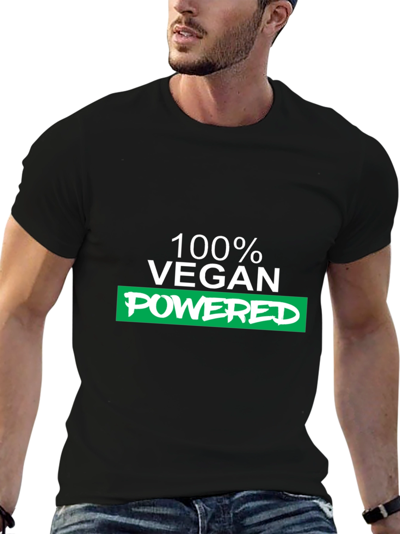 Vegan Powered Graphic Tee - Black