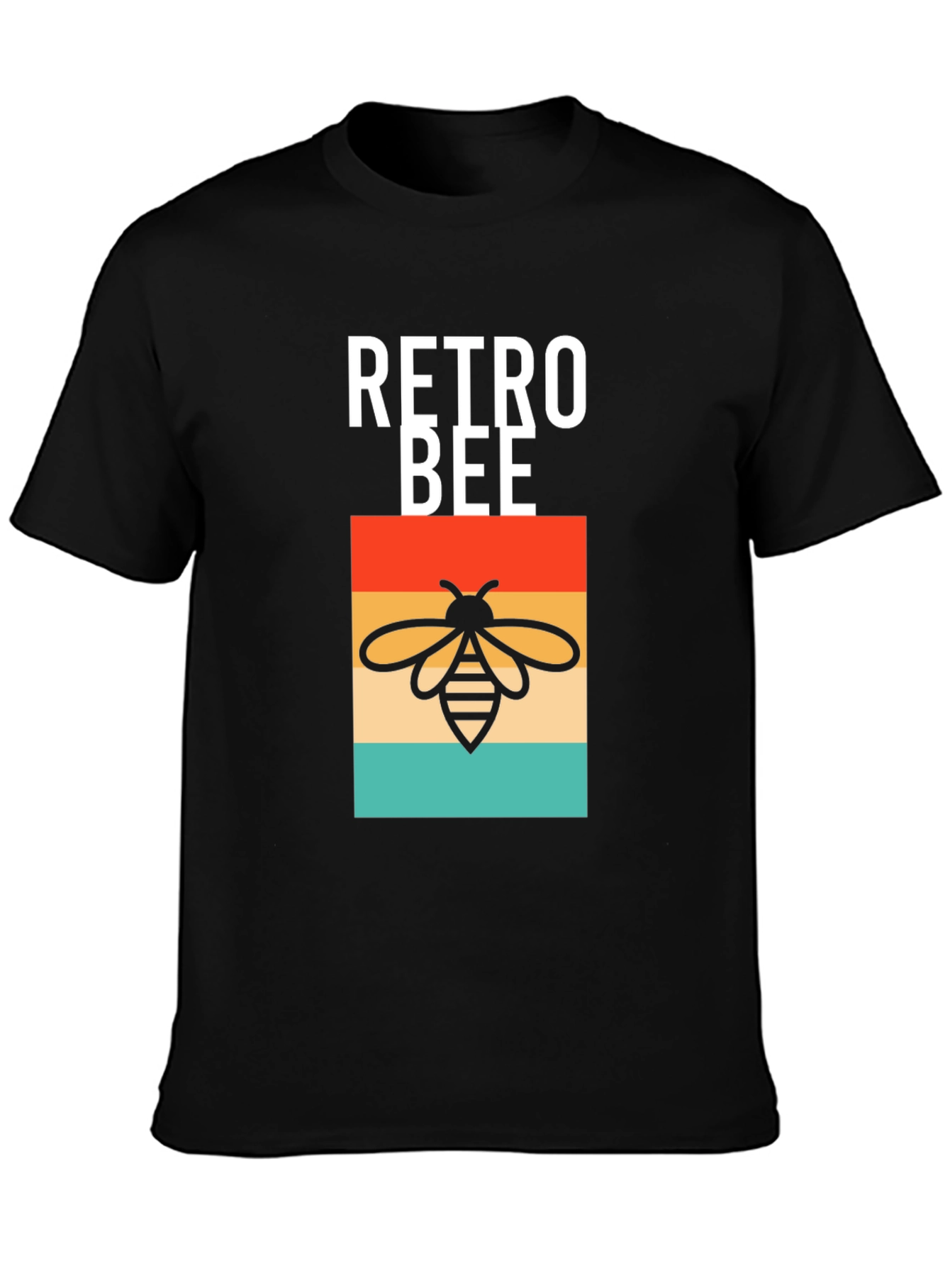 Retro Bee Graphic T-Shirt - Trendy Style