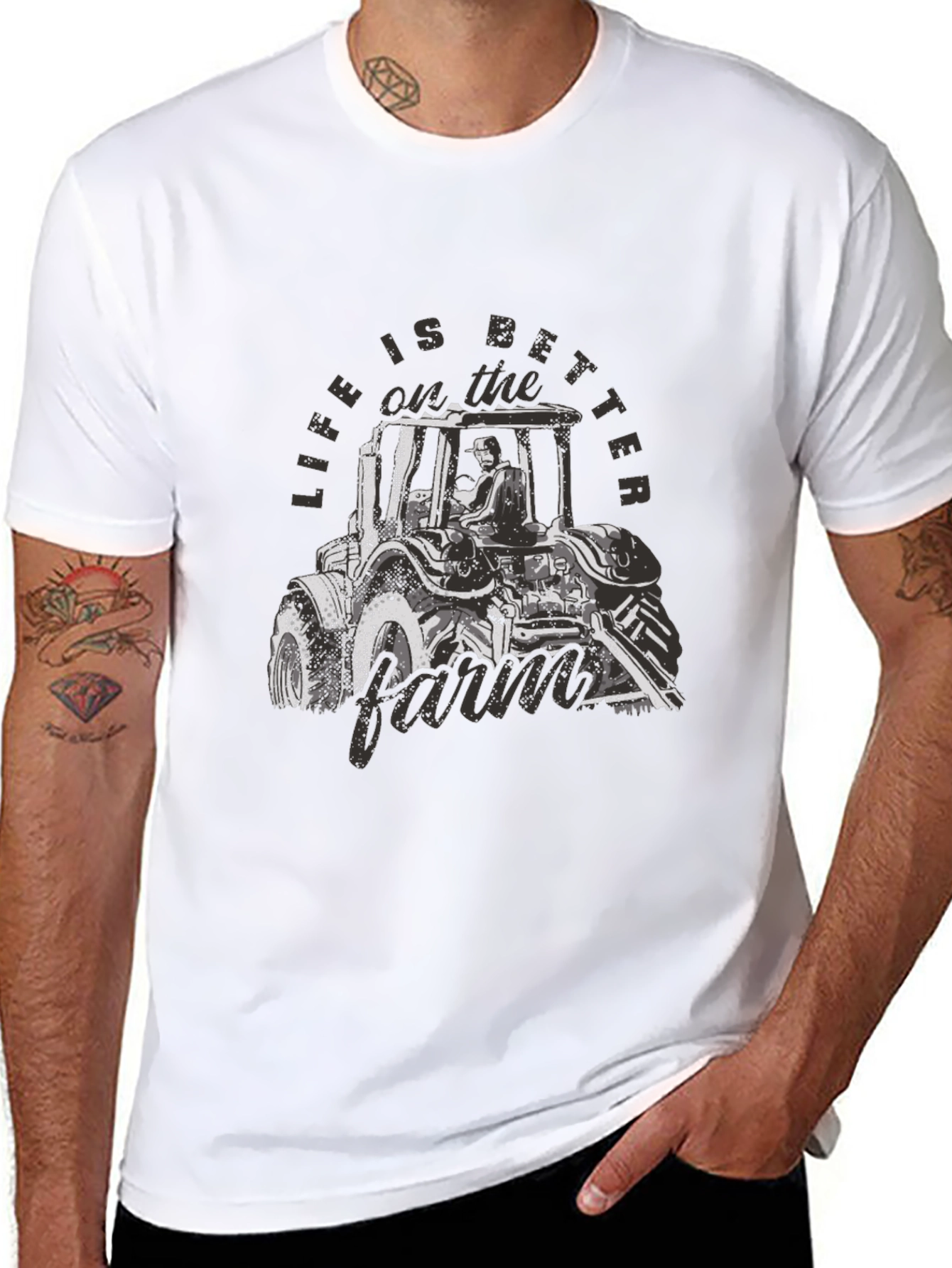 Life is Better on the Farm Black T-Shirt