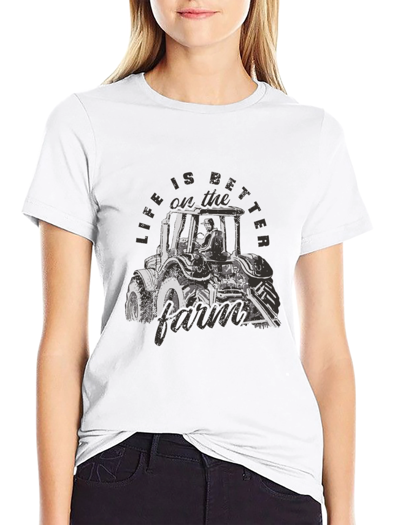 Life is Better on the Farm Black T-Shirt