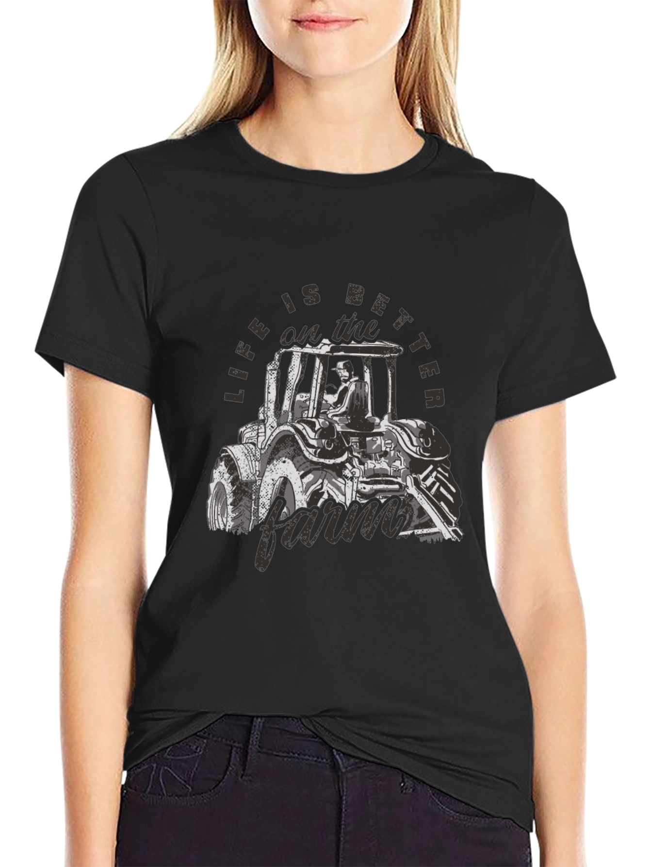 Life is Better on the Farm Black T-Shirt