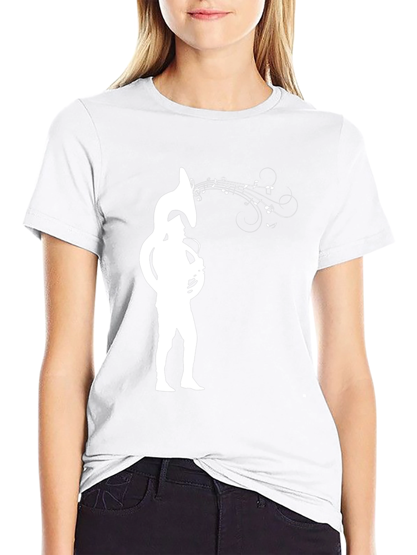 Tuba Player Graphic Tee - Music Lover Shirt