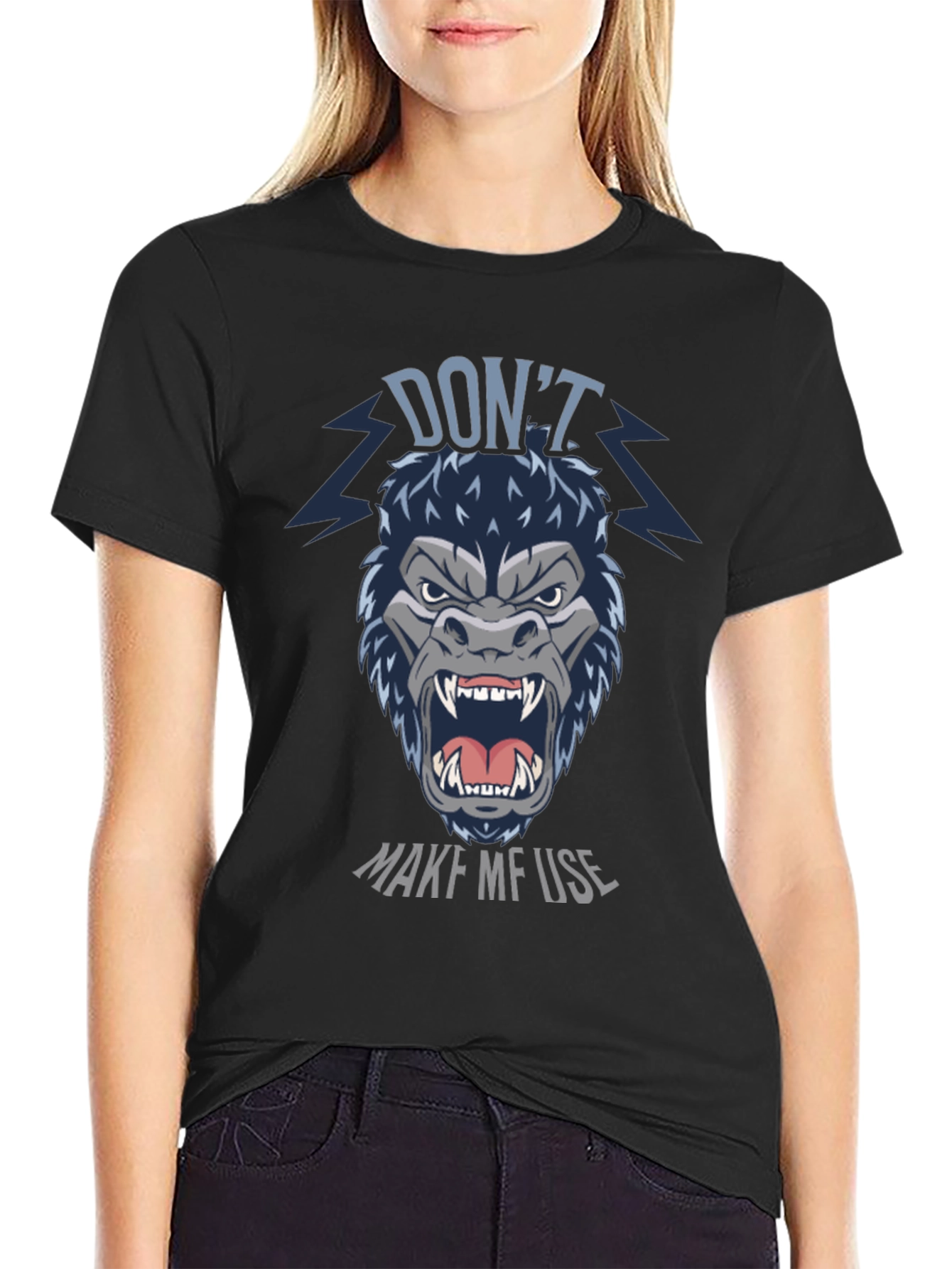 Dont Make Me Use Gorilla Graphic T-Shirt