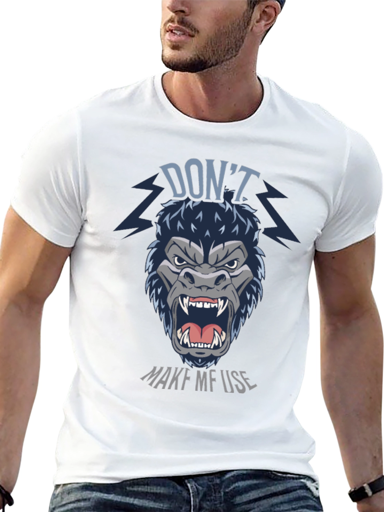 Dont Make Me Use Gorilla Graphic T-Shirt