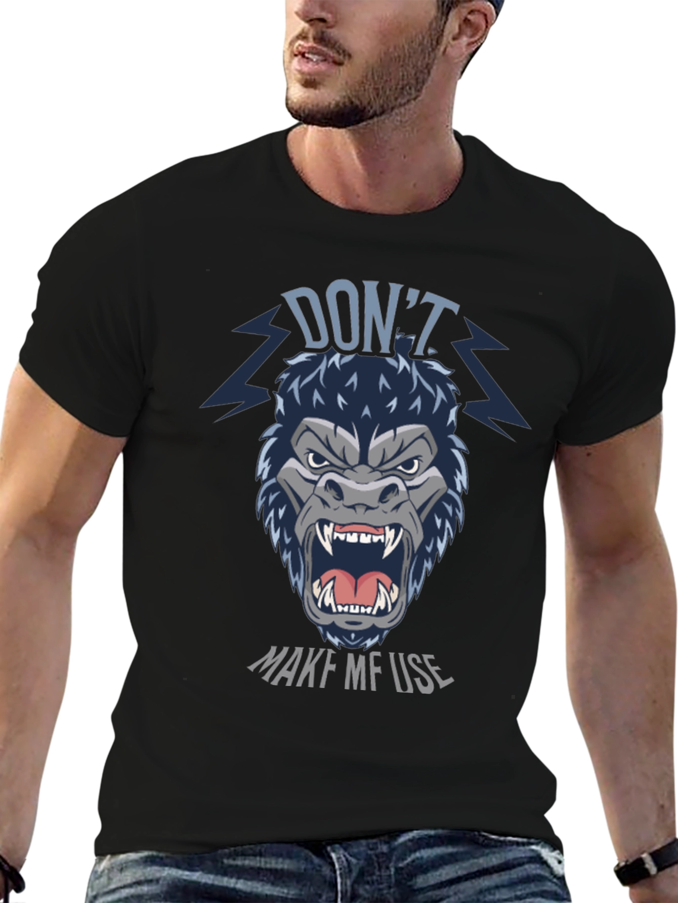 Dont Make Me Use Gorilla Graphic T-Shirt