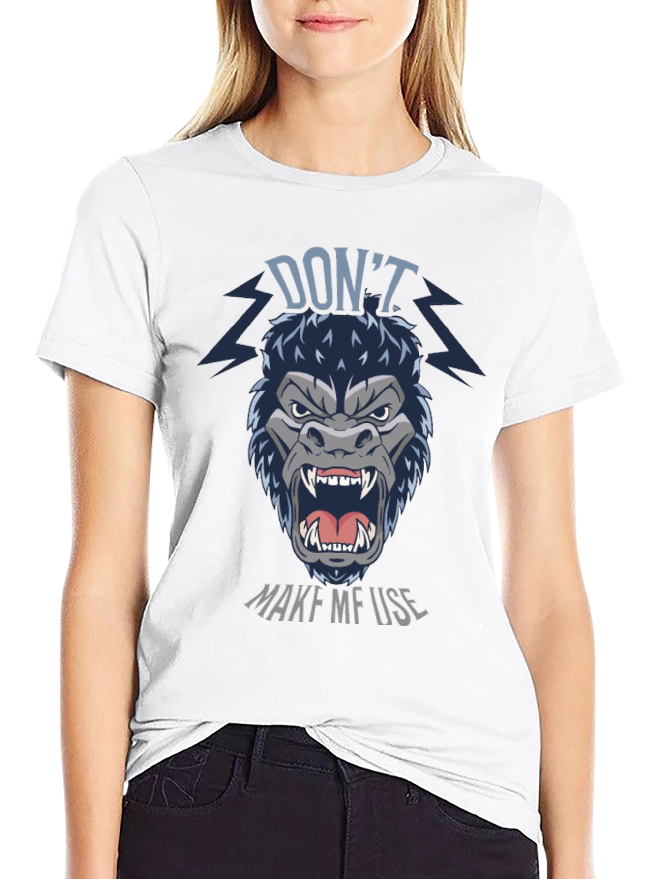 Dont Make Me Use Gorilla Graphic T-Shirt