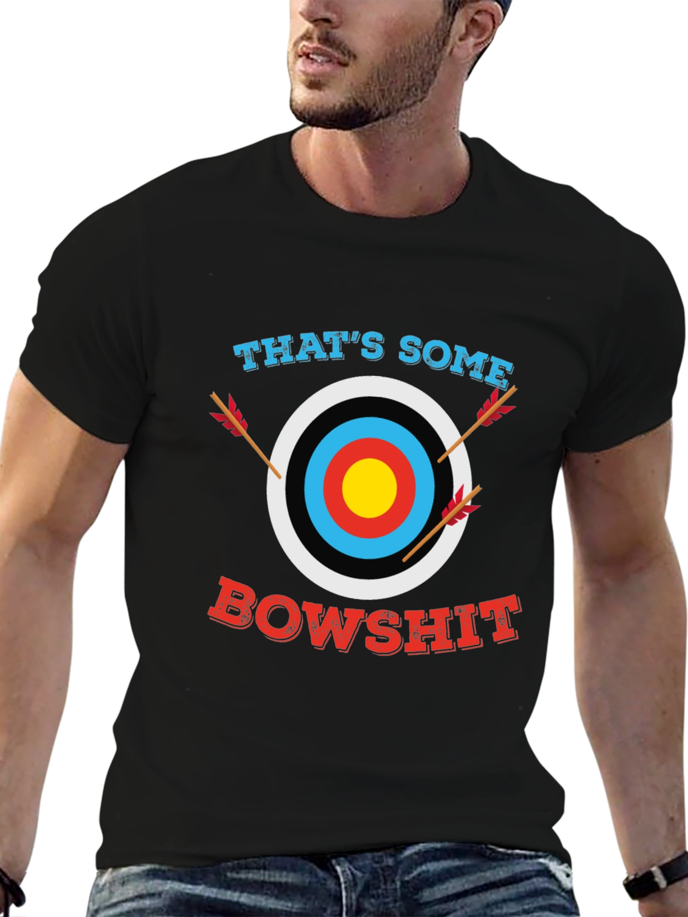 Thats Some Bowshit Graphic T-Shirt - Archery Humor