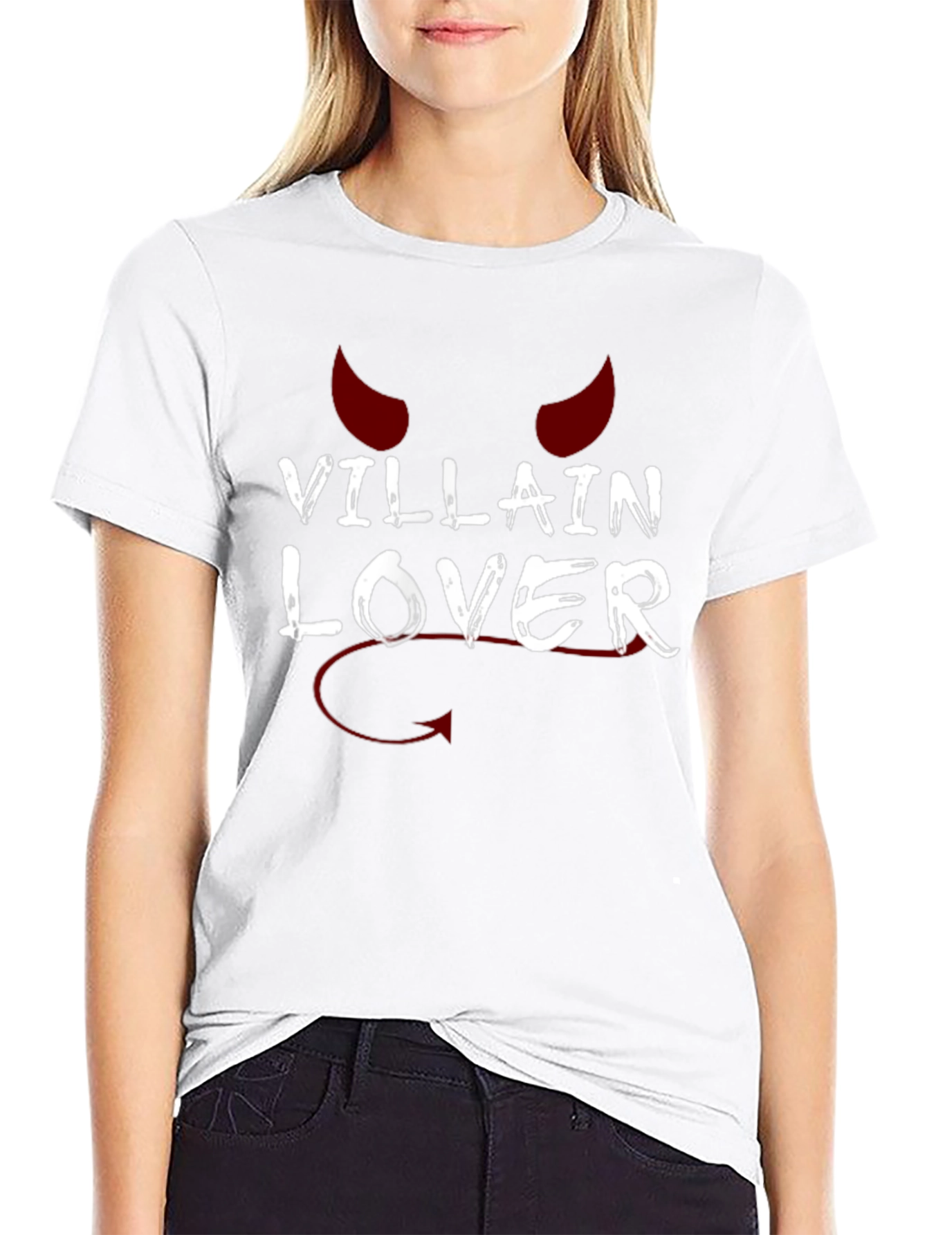 Villain Lover Graphic T-Shirt - Black