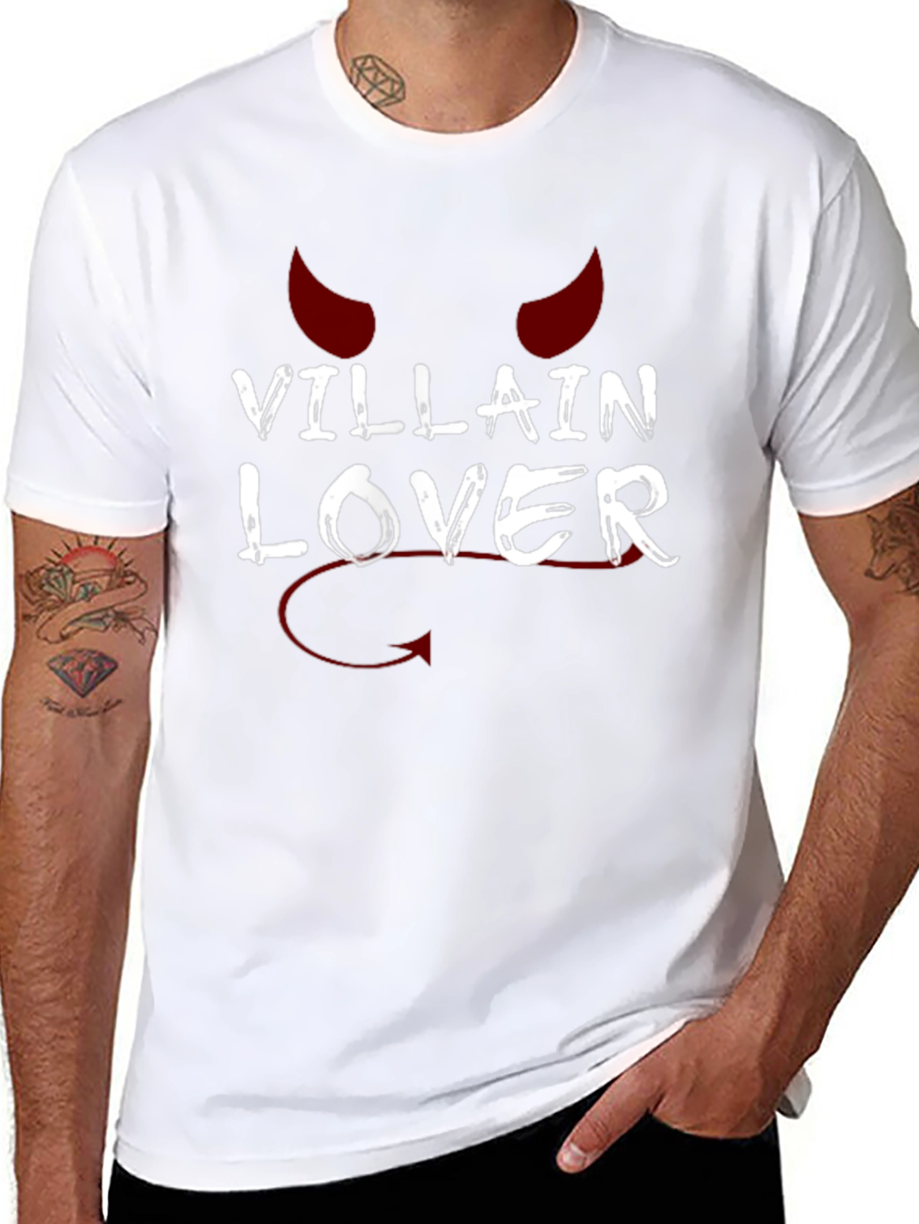 Villain Lover Graphic T-Shirt - Black
