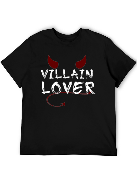 Villain Lover Graphic T-Shirt - Black