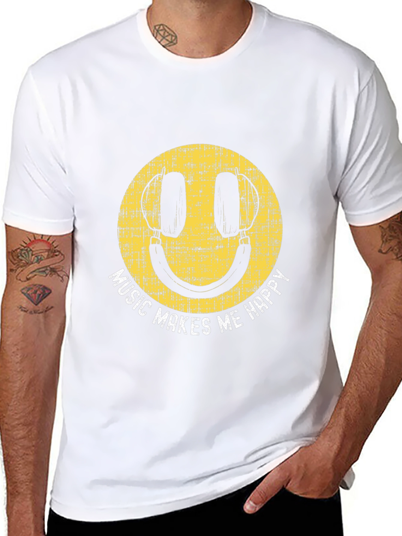 Music Makes Me Happy Graphic Tee