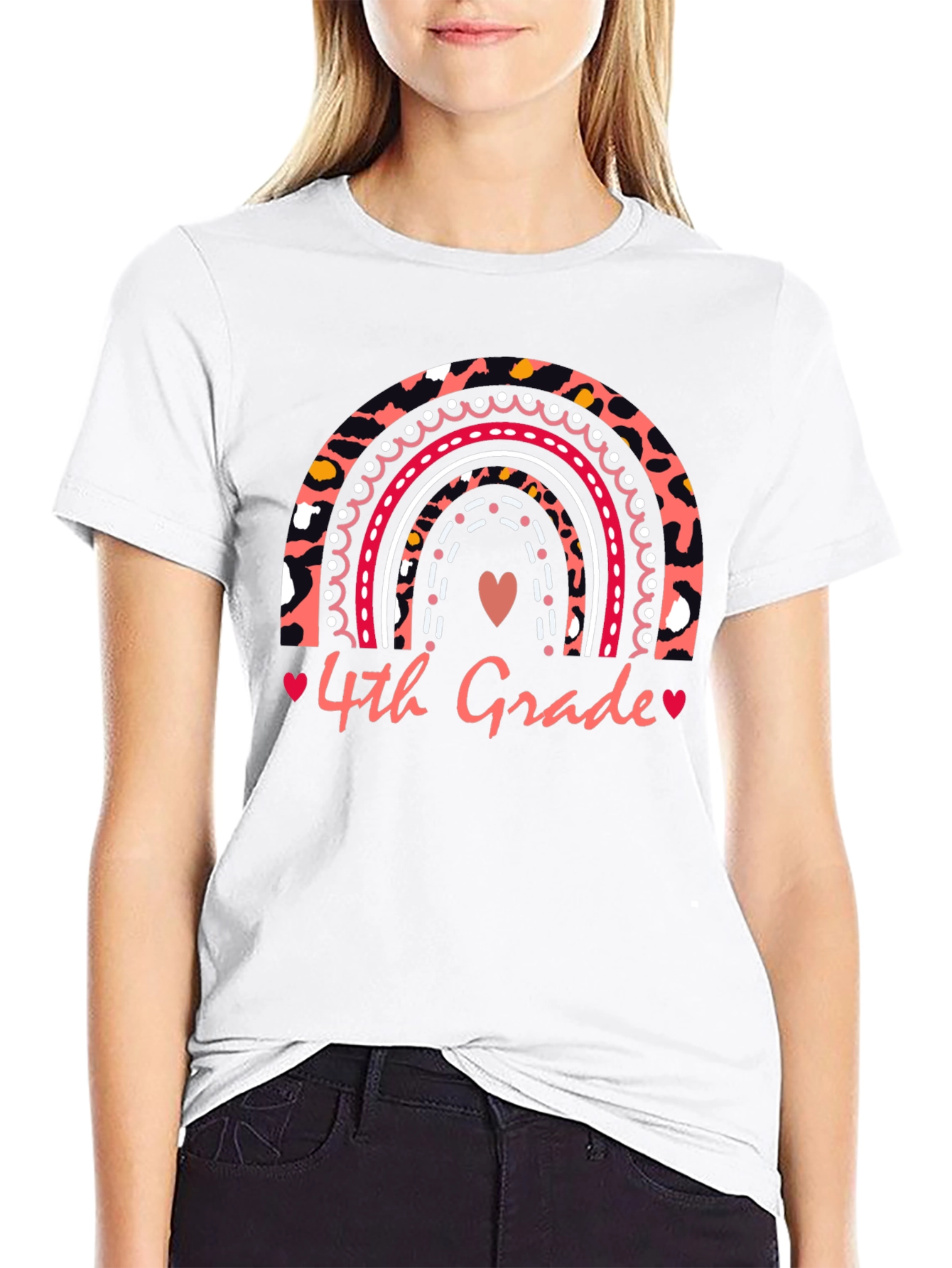 4th Grade Rainbow T-Shirt - Back to School Apparel
