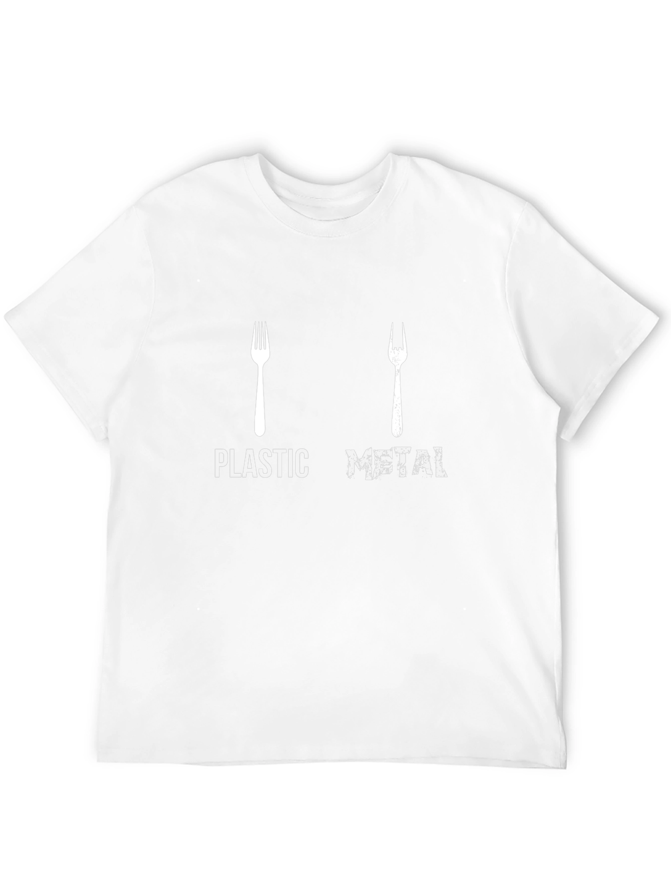 Plastic or Metal Music Fan T-Shirt
